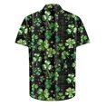 thumbnail image 4 of Weiqiqre Mens Sweatshirt Funny Love Pattern Printed Short Sleeve Quick Dry Button Down Lapel Shirt, 4 of 5