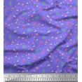 thumbnail image 1 of Soimoi Polyester Crepe Fabric Dot,Leaves & Bird Cartoon Fabric Prints by Yard 52 Inch Wide, 1 of 3