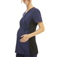 thumbnail image 2 of Scrubstar Women's Maternity Stretch Mock Wrap Scrub Top, 2 of 6