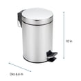 thumbnail image 3 of MAINSTAYS  3L Round Pedal Bin, 3 of 5