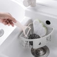 thumbnail image 3 of TIELUTT Suction Corner Shower Caddy Bathroom Portable Stainless Steel Rolling Rack for Kitchen over the Door Clothes Drying Rack Dish Dryer Rack over Dish Drying Rack Mats Cookies Tray Rolling, 3 of 3