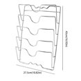 thumbnail image 4 of Pot Lid Organizer Rack for Cabinet and Countertop, 5-Tier Pot Lids Holder for Cabinet Door/Wall, No Drilling Adhesive Wall/Door Mounted Rustproof Pot and Pan Cover for Kitchen Storage, 4 of 6