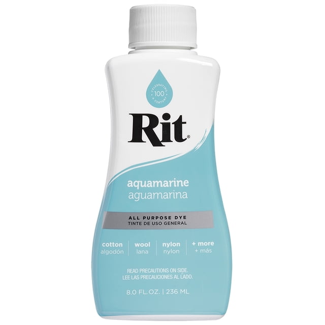 RIT All Purpose Liquid Dye, Aquamarine, 236 mL (8 oz)