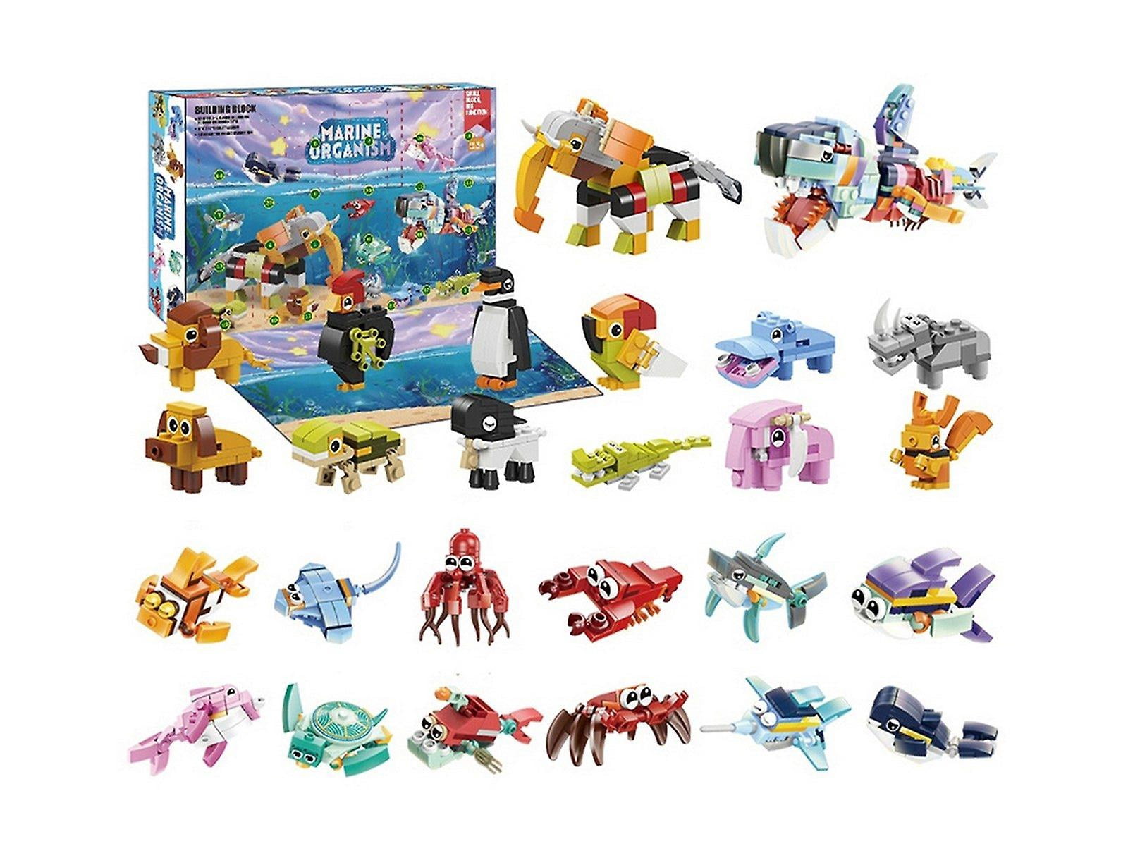 Aquatic Creatures Building Blocks Toy Blind Box-Vinsniv