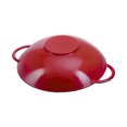 thumbnail image 4 of STAUB Specialities 37 cm / 14.5 inch Cast Iron Wok With Glass Lid, Cherry, 4 of 4
