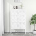 thumbnail image 1 of vidaXL Highboard White 80x35x135 cm Steel, 1 of 5