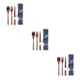 thumbnail image 1 of Maytalsory Set School Student Chopstick Fork Spoon Flatware with Storage Bag Type 4 3Set, 1 of 6