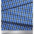 thumbnail image 2 of Soimoi Poly Georgette Fabric Gingham Check Print Fabric by Yard 42 Inch Wide, 2 of 3
