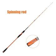 TFixol TOPLINE Offshore Fishing Rod 20-40 Orange Casting Spinning Rod with Solid Tip, EVA Handle, and CERAMIC Guide Rings for Deep Sea Fishing