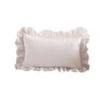 thumbnail image 2 of XYAIYT Soft Decorative Throw Pillow Cover Ruffled Design Elegant Home Decor for Living Room Bedroom Office Sofa Cushion Easy to Insert Hidden Zipper Machine Washable Touch(White,Tpye1), 2 of 6