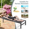 thumbnail image 4 of Costway Patio 6-Position Lounge Chair Chaise Aluminium Adjust Recliner Grey, 4 of 8