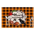 thumbnail image 1 of Lucoss Halloween Placemats, Ghost Owl Pumpkin Heat-Resistant Washable Table Place Mats for Kitchen Dining Table Decoration, 1 of 5