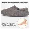 thumbnail image 4 of HomeTop Women's Fuzzy Curly Fur Memory Foam Loafer Slippers with Polar Fleece Lining, 4 of 6