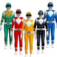 thumbnail image 1 of Adult Kids Power Rangers Mighty Morphin Jumpsuit Party Fancy D, 1 of 1