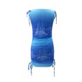 thumbnail image 5 of Sexy Dance Drawstring Gradient Mini Dress For Women Summer Beach Boho Sleeveless Short Sundress, 5 of 5