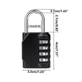 thumbnail image 3 of TopLLC Password Lock, Four Digit Password Lock, All Metal, Medium Password Lock,, 3 of 4