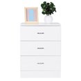 thumbnail image 1 of Nightstand Modern Design 3-drawer Nightstand Glossy White, 1 of 4
