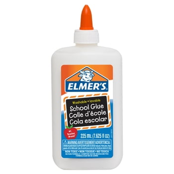 Elmer's Washable School Glue, White, Great for Making Slime, 225 mL