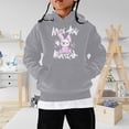 thumbnail image 2 of PMVFHDE Sweatshirts for Girl Children's Long Sleeved Cartoon Rabbit Print Hoodie Grey,4-5 Years, 2 of 4