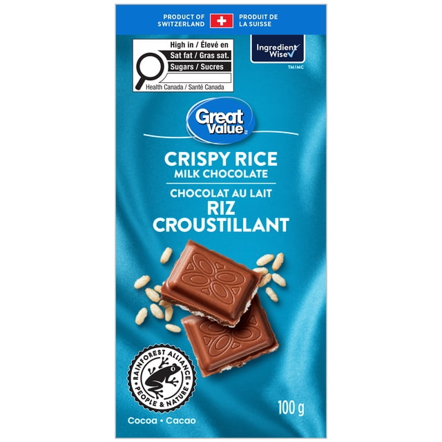 Great Value Crispy Rice Milk Chocolate Bar