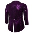 thumbnail image 4 of Costume pour Homme Paillettes Brillantes Col Rabattu Bal Queue-de-Pie Smoking, 4 of 5