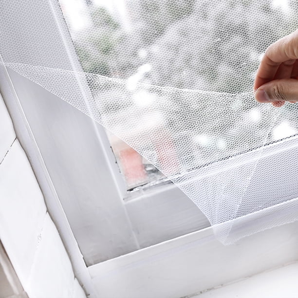 X2 Moustiquaire à Fenêtre Transparente 130x150cm - Toile Anti-moustiques à Pose Facile, Sans Marque
