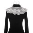 thumbnail image 3 of INSPIRE CHIC Detachable Fake Collar, Neck Ruff Mini Cape Choker False Dickey Collar for Blouse White-2, 3 of 5