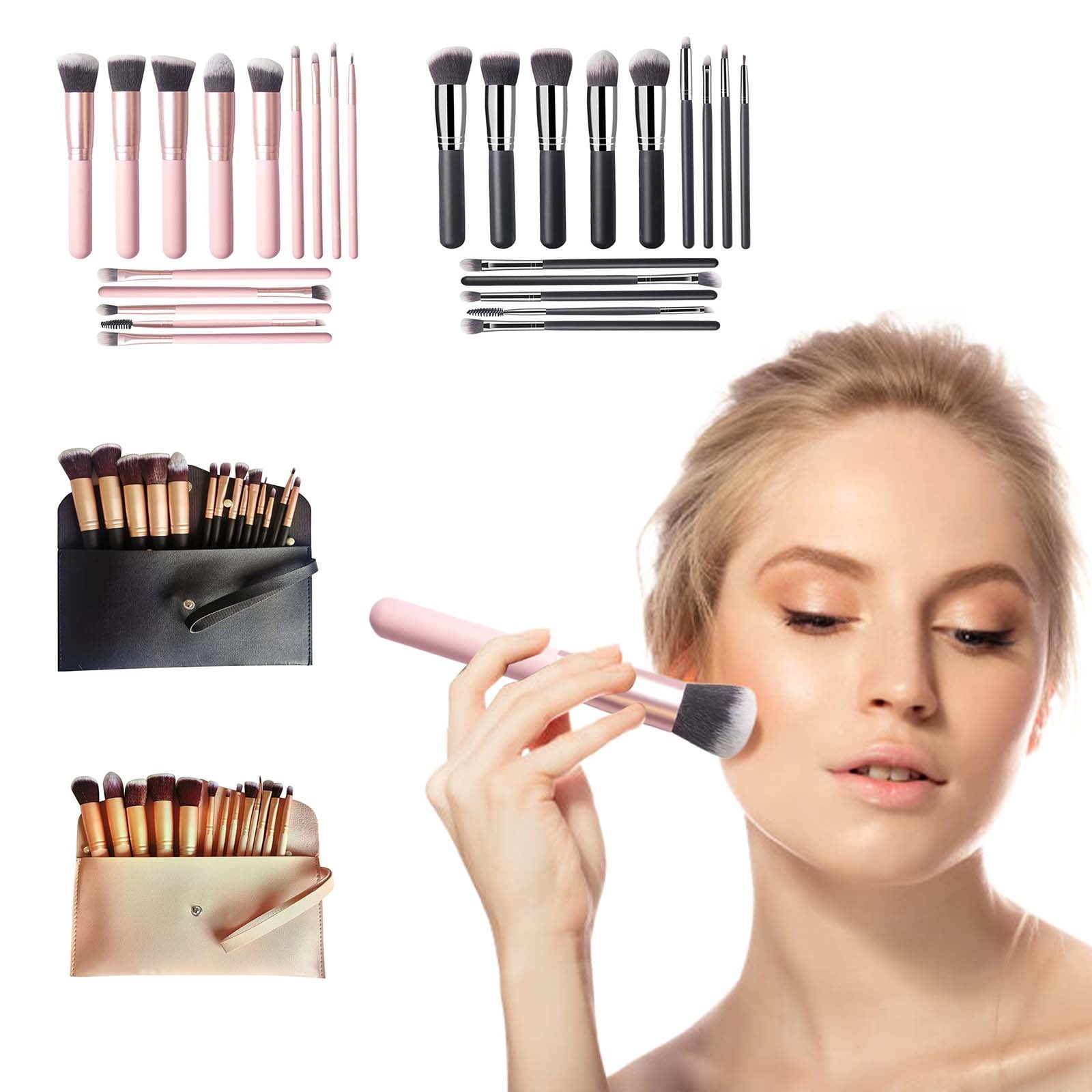 Deals! Gspmoly Makeup Brushes Set, 14 P Ieces of Makeup Brush Set Loose Powder F Oundation Make up Brush Soft Bristle Brush Professional Makeup Brushes