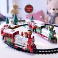 thumbnail image 1 of RXIRUCGD Toys Lights And Sounds Christmas Train Set Railway Tracks Toys Train Gift, 1 of 9
