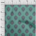 thumbnail image 1 of oneOone Tissu Georgette Viscose Imprimé Feuilles 1 Yard 42 Pouces de Large, 1 of 4