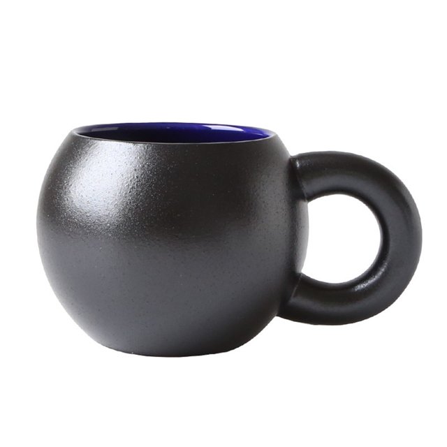 Chubby Mug Cute Ceramic Mug Handle Matte Frosted Coffee Mug