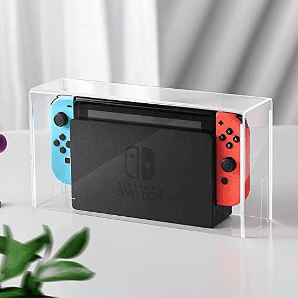 Clear Protective Case Dust Display Box Cover for Nintendo Switch & OLED , Acrylic Clear casing