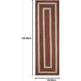 thumbnail image 2 of Highland Premium Jute Braided Area Rug by Homespice, 22 x 72 Rectangular Hall Runner Multi, Reversible, Natural Jute Yarn Rustic, Country, Primitive, Farmhouse Style - 30 Day Risk Free Purchase, 2 of 8