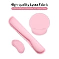 thumbnail image 3 of Ergonomic Memory Foam Keyboard Wrist Rest Wrist Rest Pad Set with Fabric -slip Rubber Base Pink Pink, 3 of 7