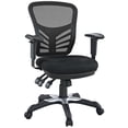 thumbnail image 1 of Modway Articulate Modern Mesh and Fabric Office Chair in Black Finish, 1 of 7