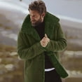 thumbnail image 1 of LOVZFMLL Vestes pour Hommes Manteaux d'Hiver Décontractés Couleur Unie Manches Longues Manteau à Boutons, 1 of 9