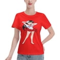 thumbnail image 1 of T-Shirt Basique à Manches Courtes pour Femmes Sailor Moon Rei Hono, 1 of 6