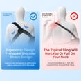 thumbnail image 2 of VELPEAU Arm Sling Shoulder Immobilizer, Fits Left or Right Arm, Unisex (Medium), 2 of 14