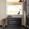thumbnail image 1 of SoBuy FSR82-L-SCH, Hallway Shoe Bench Shoe Rack Shoe Cabinet With Flip-Drawer And Seat Cushion, 1 of 7