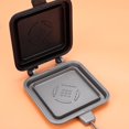 thumbnail image 2 of Cast Iron Waffle Hot Sandwich Maker Pan Non Stick Double Sided Kitchen Breakfast, 2 of 10