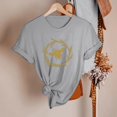 thumbnail image 5 of Cathalem Women's Short Sleeve V-Neck Shirts Short Sleeve Rib Knit Tee Top,Gray S, 5 of 5