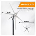 thumbnail image 4 of Éolienne 200W 12 24V 48V Conversion Automatique de Fréquence Étanche Éolienne Domestique Taux de Conversion Élevé, Utilisation Grand, 4 of 5
