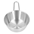 thumbnail image 3 of Bol, Style Coréen Pratique Anti Échaudage en Acier Inoxydable Simple Conception Simple Bol à Soupe pour le Camping Argent, 3 of 8