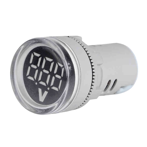Mini LED Digital Voltmeter AC 80-500V 5 Colors Display Voltage Meter Tester φ22mm Hole Size for Industrial Use