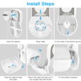 thumbnail image 4 of Outlet Wall Mount Holder Only for Nest WiFi Router Easy Installation and No Cord Clutter Holder Bracket No Screws, White, 2 Pack, 4 of 7
