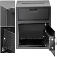 thumbnail image 3 of VEVOR Security Safe Box Digital Depository Safe Made of Carbon Steel Deposit Safe Electronic Code Lock Depository Safe with Deposit Slot Restaurant Safe with Two Emergency Keys, 3 of 9