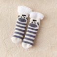 thumbnail image 1 of Chaussettes en Velours d'Agneau Style Mignon pour Femmes Automne et Hiver Maison Plus Velours Épaisses Chaussettes de Sol Bas Bas de compression Multicolores, 1 of 3
