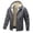 Grey, variant on AnuYalue Men's Zip Up Sherpa Lined Hoodies Fall Winter Thick Fleece Jacket Outdoor Warm Hooded Coat Long Sleeve Drawstring Outerwear