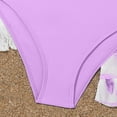 thumbnail image 3 of RXMEKW Girls Bikini Swimsuit for Kids with Ruffle Skirt and Halter Top, 2-Piece Princess Hot Spring and Pool Set in Purple, 3 of 7