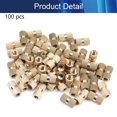 thumbnail image 4 of Wekity M4x12mm Female Thread Knurled Nuts,100PCS Hx6mm OD Brass Threaded Insert Embedment Nuts Hydraulic Welded Joint Injection Molding Assortment Kit for 3D Printing Injection Molding-0621, 4 of 5